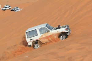 Car in sand